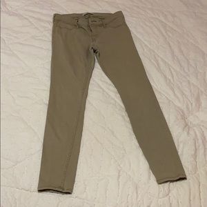 hollister khaki skinny jeans